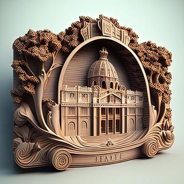 3D model Vatican City (STL)